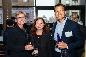Alison Mitsas with guests at the first FundBank Spotlight event in New York.